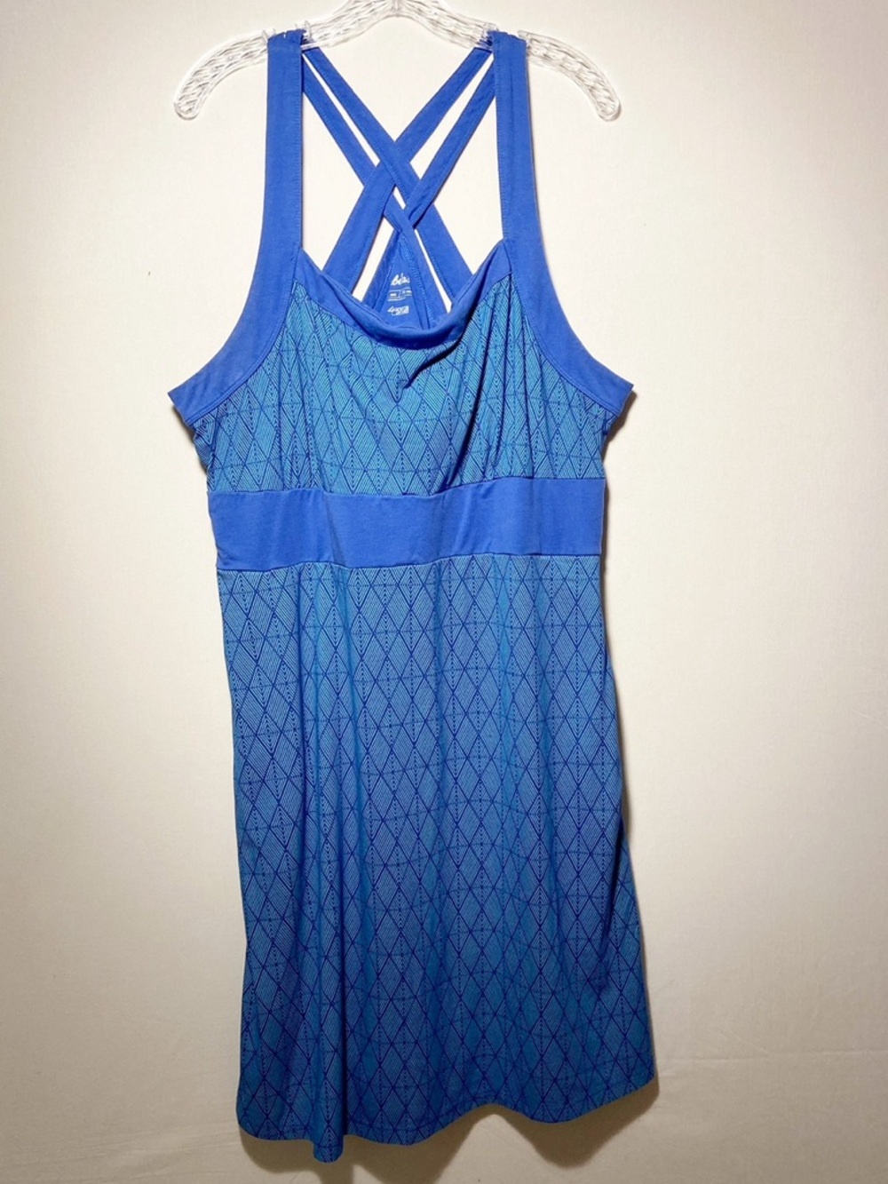 Cabela's Geometric Sleeveless Crossback Dress Womens Size 2XL Athleisure Sporty
